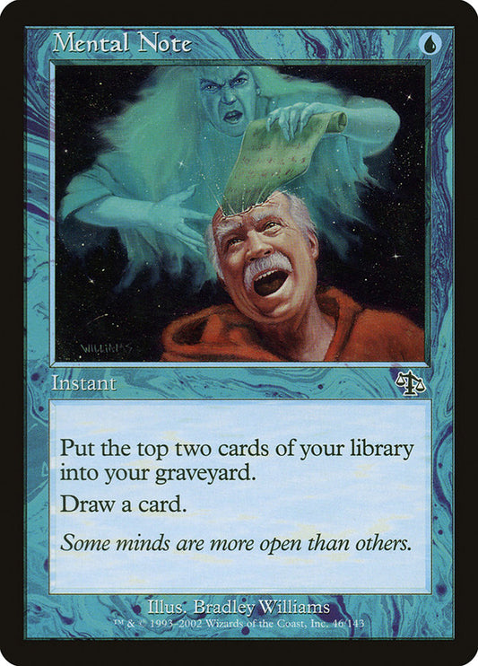 MTG Card Title: Mental Note JUD/46