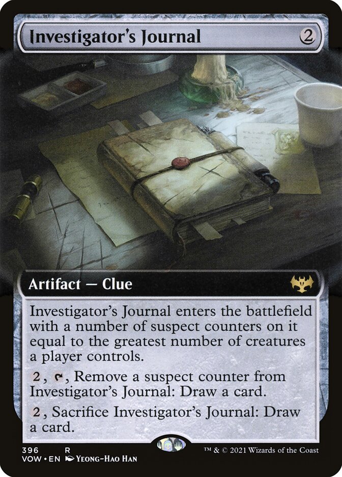 MTG Card Title: Investigator's Journal VOW/396