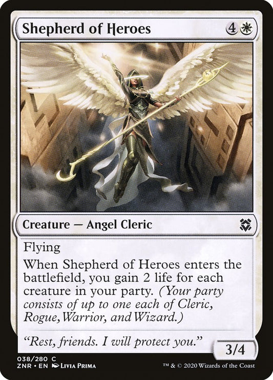 MTG Card Title: Shepherd of Heroes ZNR/38