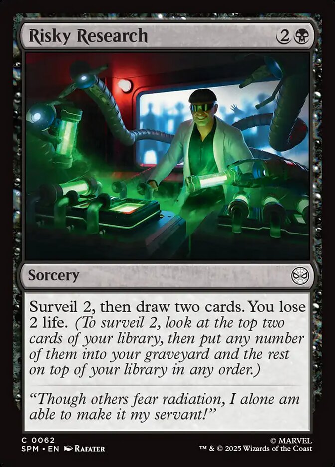 MTG Card Title: Risky Research SPM/62