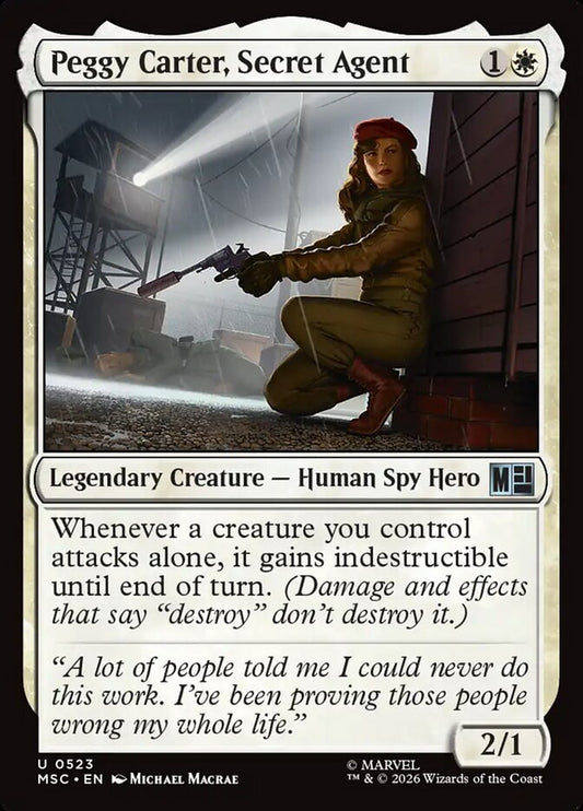 MTG Card Title: Peggy Carter, Secret Agent MSC/523