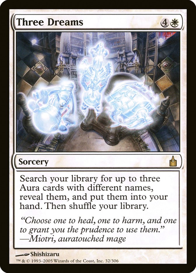 MTG Card Title: Three Dreams RAV/32