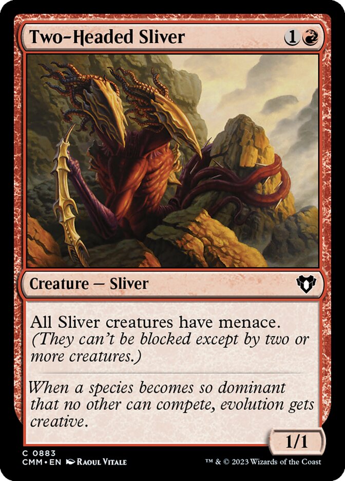 MTG Card Title: Two-Headed Sliver CMM/883