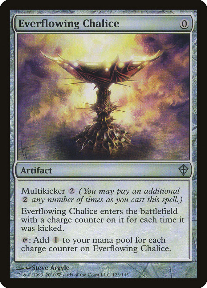 MTG Card Title: Everflowing Chalice WWK/123