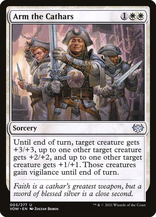 MTG Card Title: Arm the Cathars VOW/3