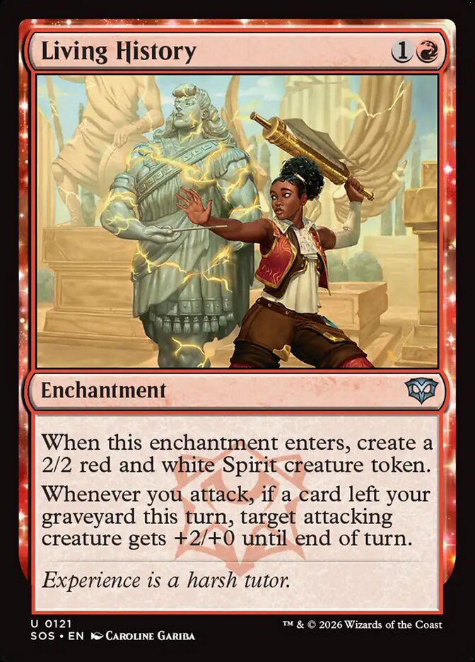 MTG Card Title: Living History SOS/121