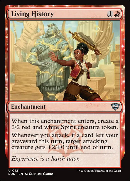 MTG Card Title: Living History SOS/121