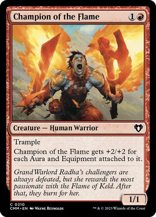 MTG Card Title: Champion of the Flame CMM/210