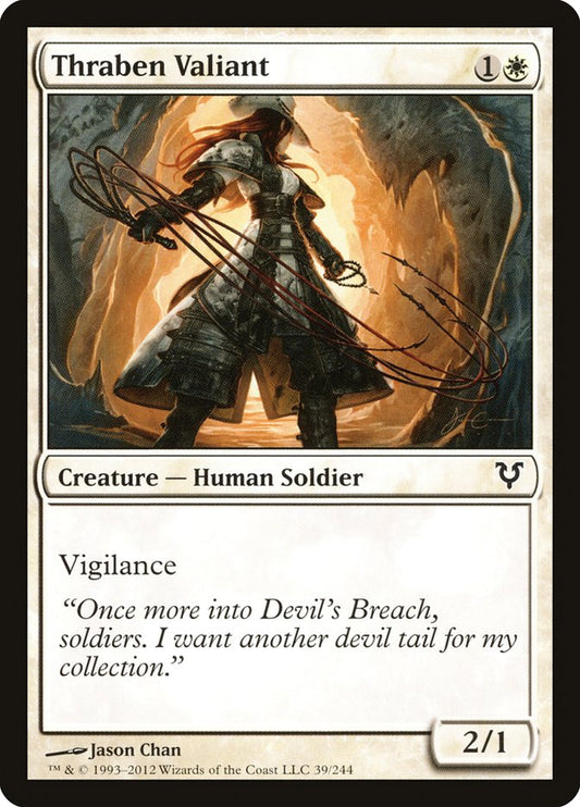 MTG Card Title: Thraben Valiant AVR/39