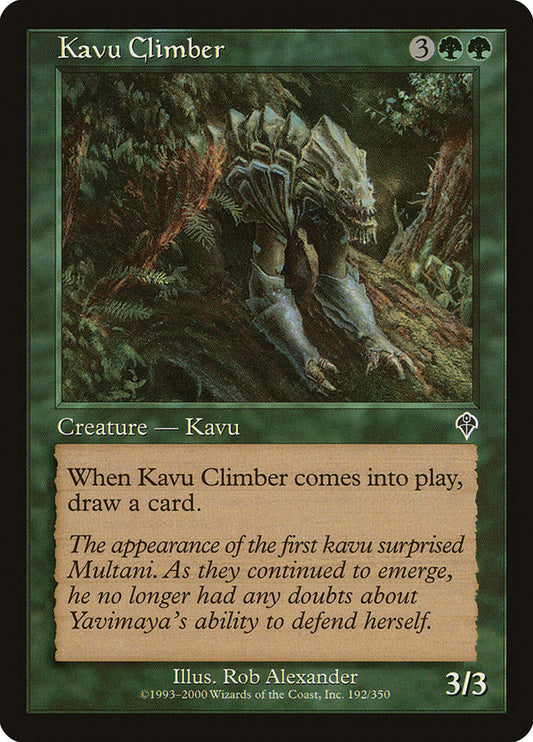 MTG Card Title: Kavu Climber INV/192