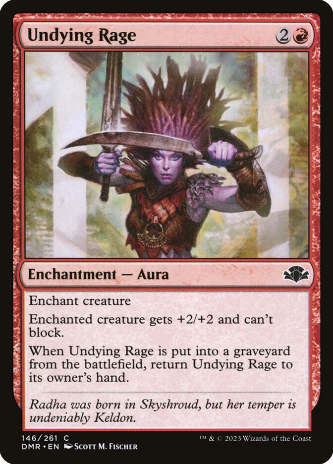 MTG Card Title: Undying Rage DMR/146