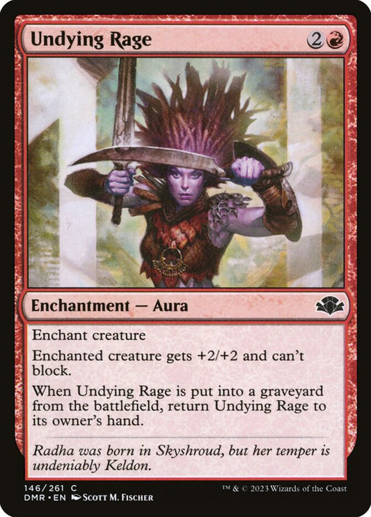 MTG Card Title: Undying Rage DMR/146