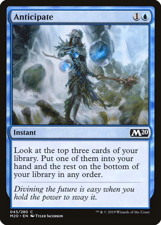 MTG Card Title: Anticipate M20/45