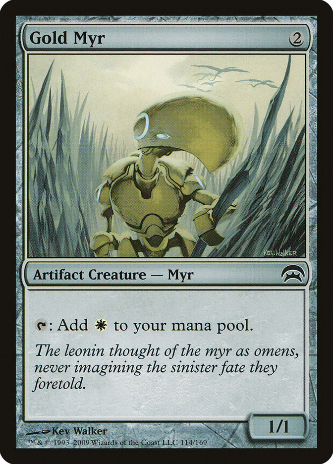 MTG Card Title: Gold Myr HOP/114