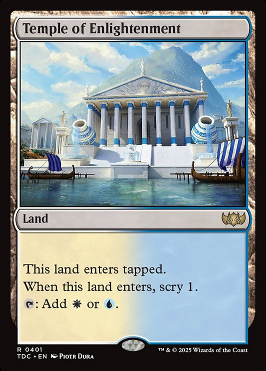 MTG Card Title: Temple of Enlightenment TDC/401