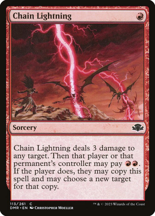 MTG Card Title: Chain Lightning DMR/113