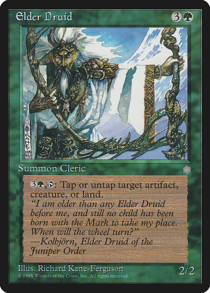 MTG Card Title: Elder Druid ICE/232