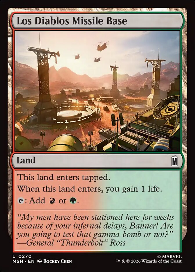 MTG Card Title: Los Diablos Missile Base MSH/270