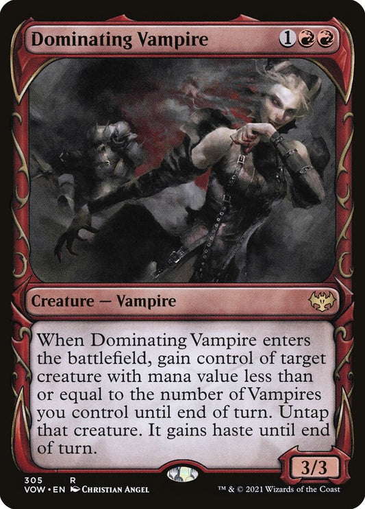 MTG Card Title: Dominating Vampire VOW/305