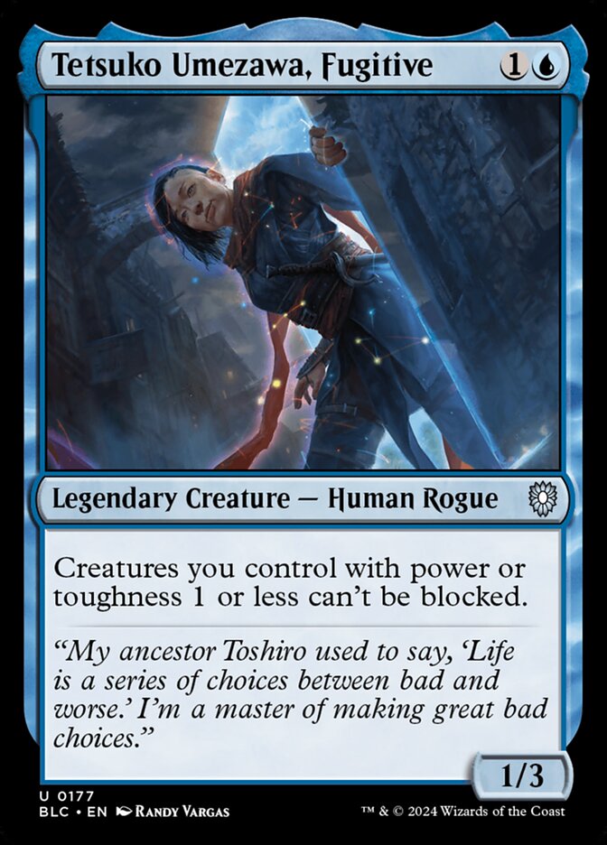 MTG Card Title: Tetsuko Umezawa, Fugitive BLC/177