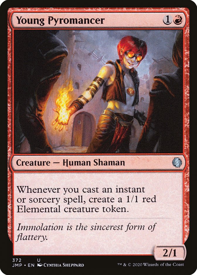 MTG Card Title: Young Pyromancer JMP/372