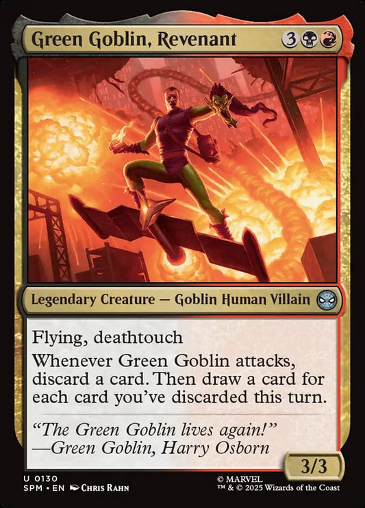 MTG Card Title: Green Goblin, Revenant SPM/130