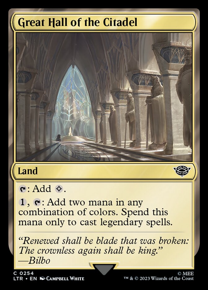 MTG Card Title: Great Hall of the Citadel LTR/254