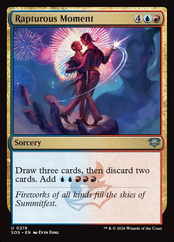 MTG Card Title: Rapturous Moment SOS/219