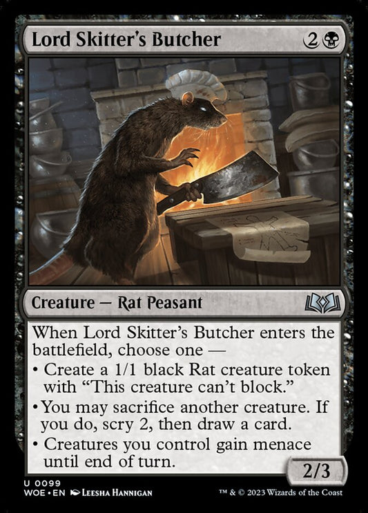 MTG Card Title: Lord Skitter's Butcher WOE/99