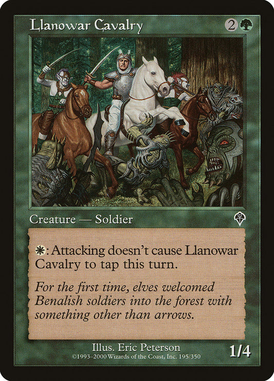 MTG Card Title: Llanowar Cavalry INV/195