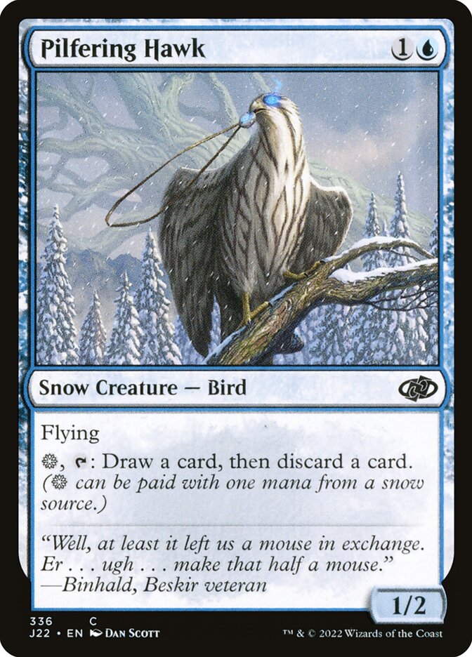 MTG Card Title: Pilfering Hawk J22/336