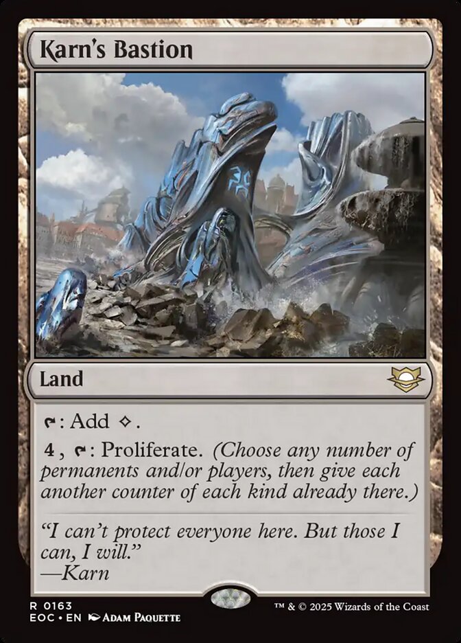 MTG Card Title: Karn's Bastion EOC/163