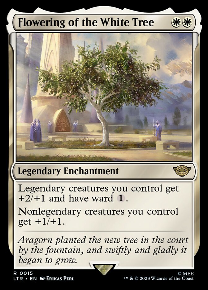 MTG Card Title: Flowering of the White Tree LTR/15