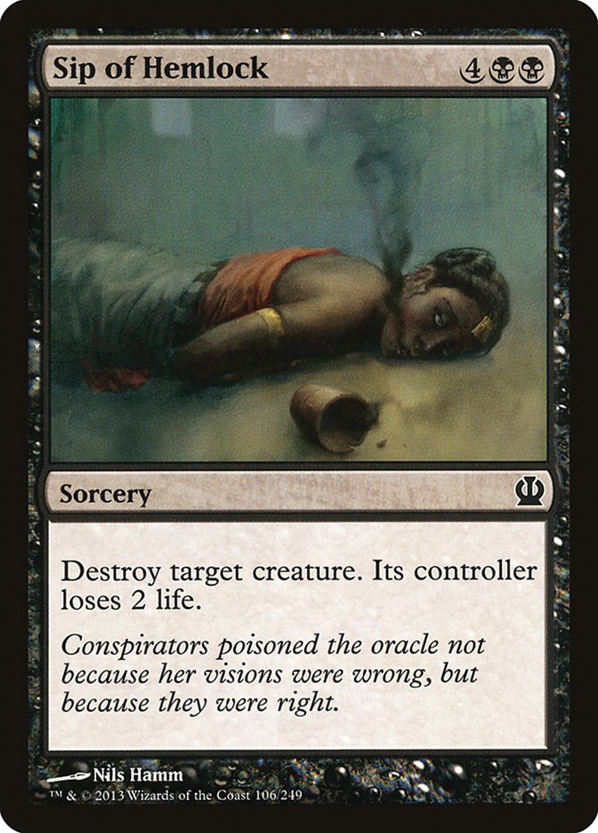 MTG Card Title: Sip of Hemlock THS/106