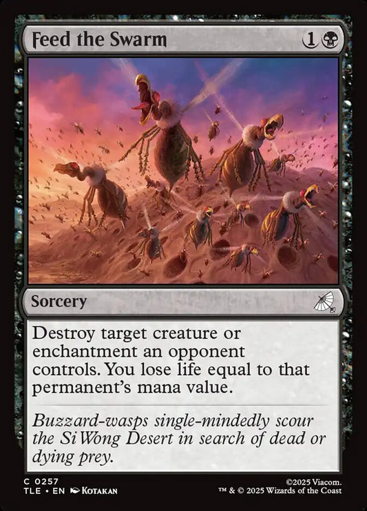 MTG Card Title: Feed the Swarm TLE/257