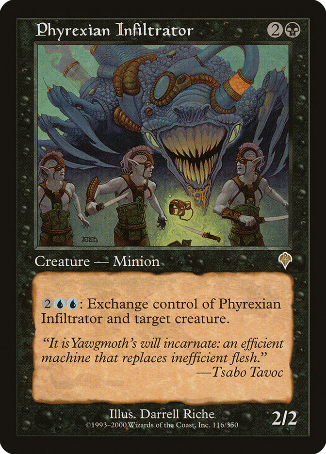 MTG Card Title: Phyrexian Infiltrator INV/116