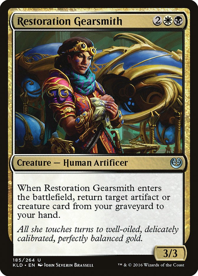 MTG Card Title: Restoration Gearsmith KLD/185