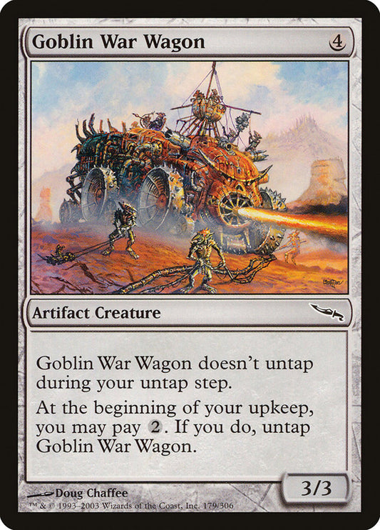 MTG Card Title: Goblin War Wagon MRD/179