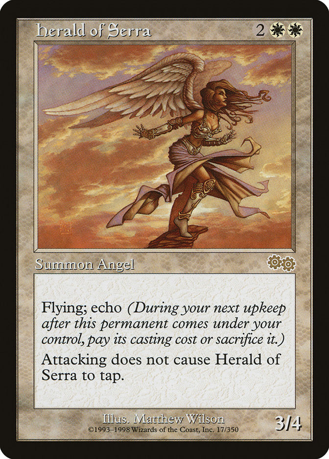 MTG Card Title: Herald of Serra USG/17