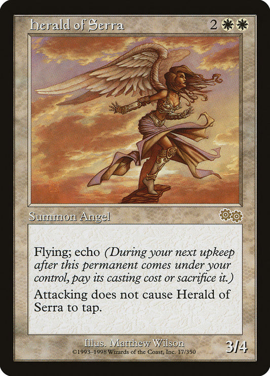 MTG Card Title: Herald of Serra USG/17