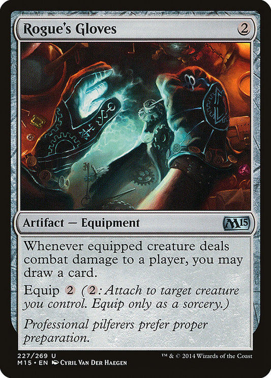 MTG Card Title: Rogue's Gloves M15/227