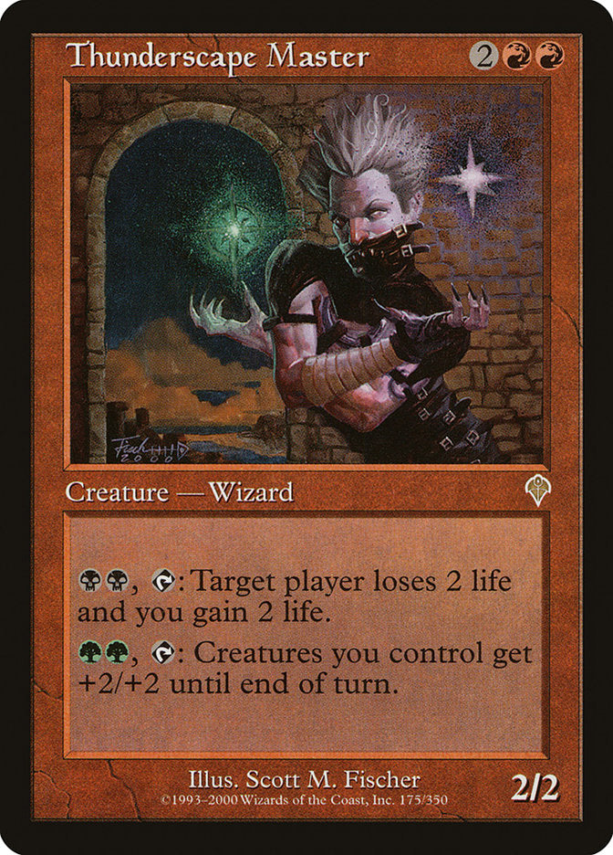 MTG Card Title: Thunderscape Master INV/175