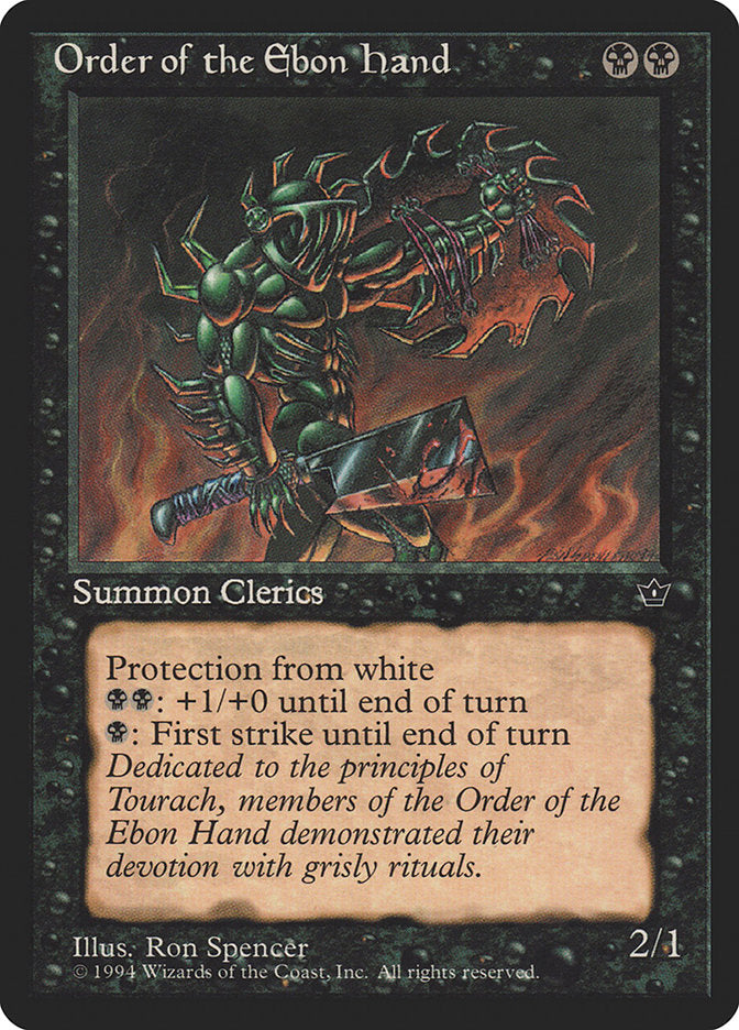 MTG Card Title: Order of the Ebon Hand FEM/42c