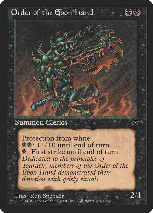 MTG Card Title: Order of the Ebon Hand FEM/42c