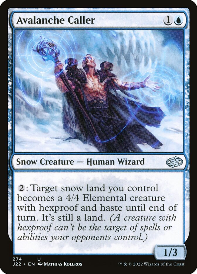 MTG Card Title: Avalanche Caller J22/274