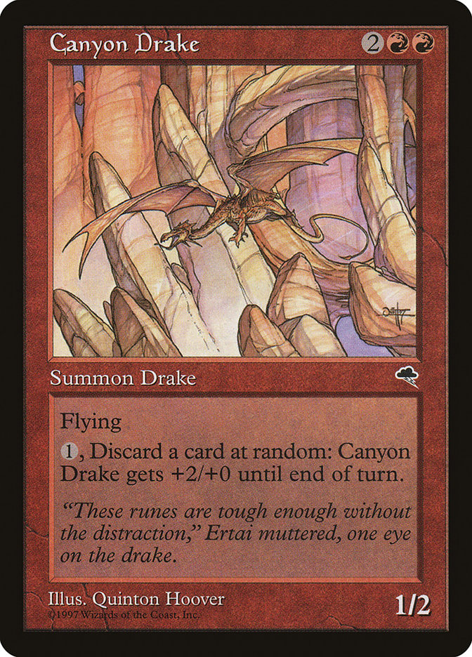 MTG Card Title: Canyon Drake TMP/166