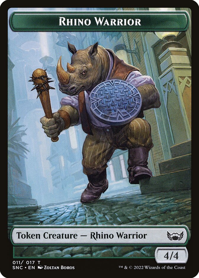 MTG Card Title: Rhino Warrior TSNC/11
