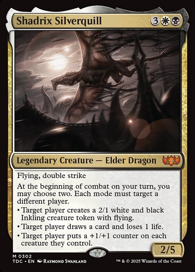 MTG Card Title: Shadrix Silverquill TDC/302