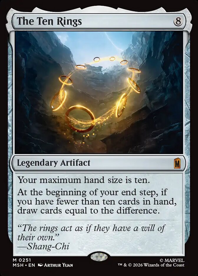 MTG Card Title: The Ten Rings MSH/251