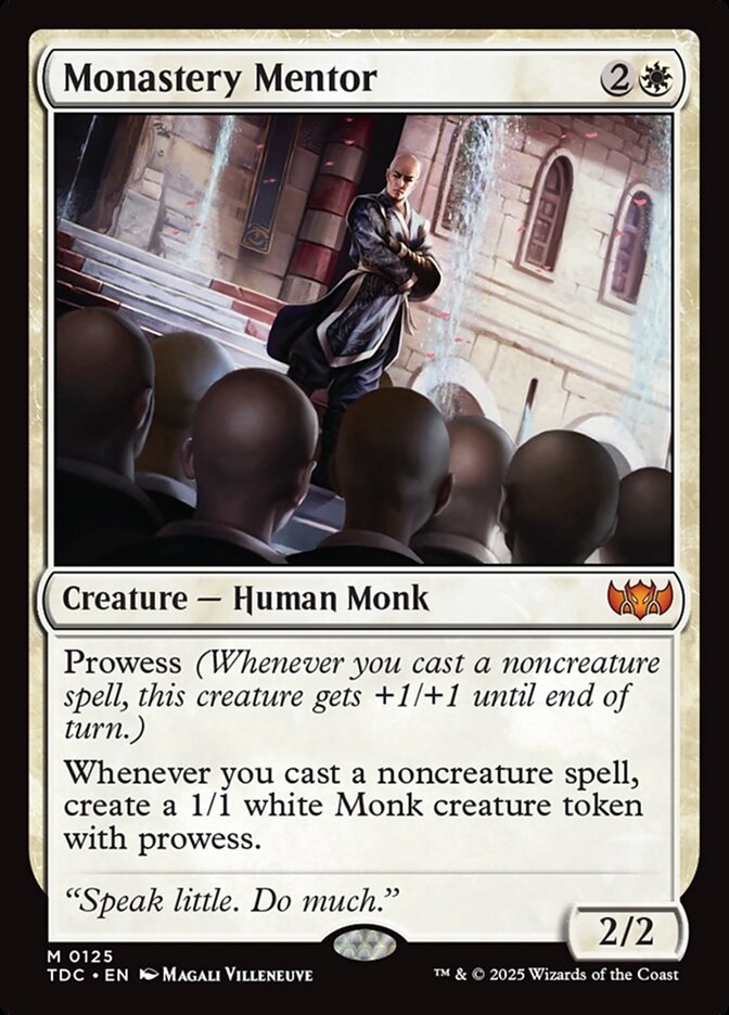 MTG Card Title: Monastery Mentor TDC/125